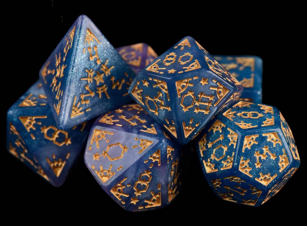 CaptainNemoSLO's tweet photo. 🎲 Level up your next game night with a fresh set of dice!

Every adventurer knows the real secret to rolling better... is convincing yourself that your new dice are luckier. 😄

We've been stocking some seriously gorgeous polyhedral dice lately, including:
⚔️ Medieval-inspired metal dice
💜 Shimmering purple and green gemstone-style sets
🐈 Adorable cat-themed dice with custom D6 faces
✨ Deep blue fantasy dice with intricate gold arcane symbols
Whether you're rolling for initiative, making a death save, or trying to talk your way out of another tavern brawl, we've got a set that deserves a place in your dice bag.
(And let's be honest... you can never have too many dice.)
Captain Nemo Comics & Games – 565 Higuera St. in downtown San Luis Obispo – Free parking behind the store.