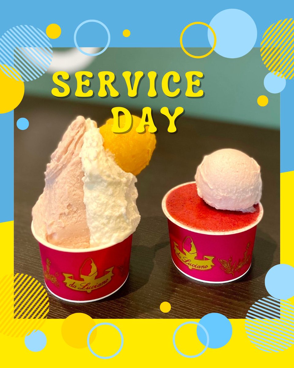 dalucianogelato's tweet photo. ＼毎月1日は「1ボールサービスデイ」🍨✨／
ダルチアーノから日頃の感謝を込めて…
その日のおすすめジェラートを1ボールプレゼント🎁

皆さまのご来店をスタッフ一同、心よりお待ちしております！

#ダルチアーノ #ジェラート #八王子 https://t.co/PGWwgauoEh