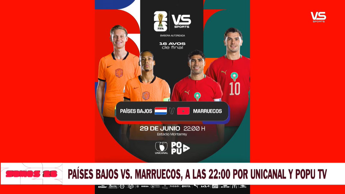 Puntaje_Ideal's tweet photo. ⚽️ #Mundial2026 | Se modifica la programación televisiva en Paraguay 🇵🇾 debido a la clasificación de la 'Albirroja' a los octavos de final:

📺 El partido entre Países Bajos y Marruecos de esta noche se verá por @Unicanal y @somospopupy. https://t.co/X5YuIbHD5D