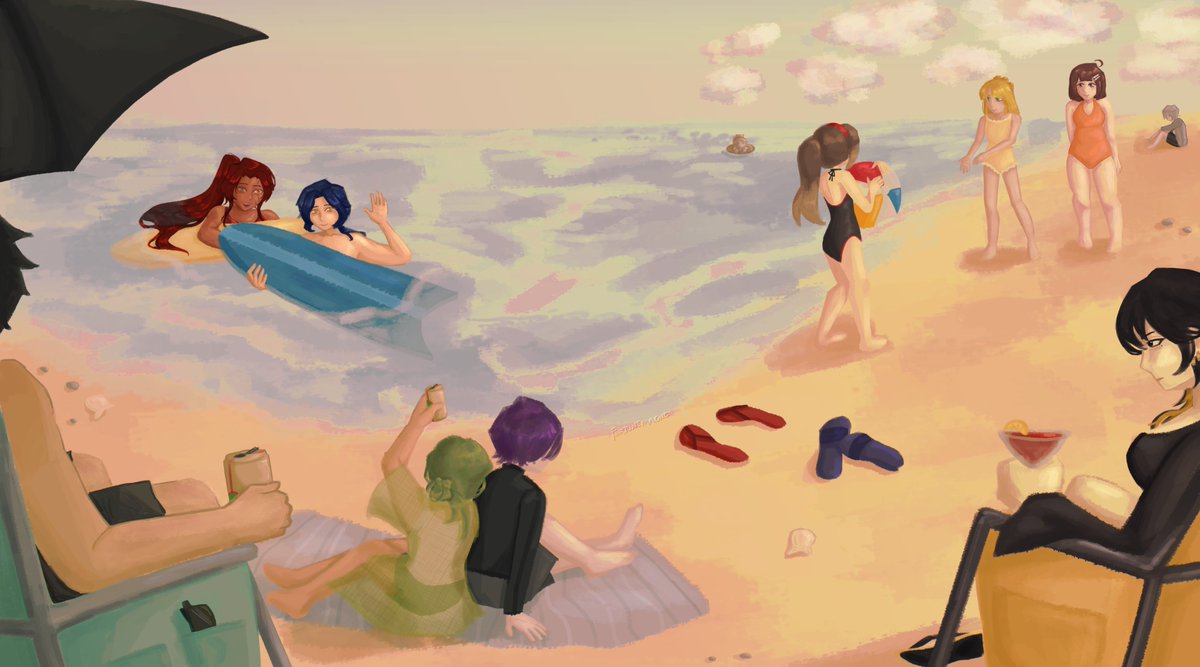 f0rtunemagic's tweet photo. #libraryofruina beach day https://t.co/nL69jJL900