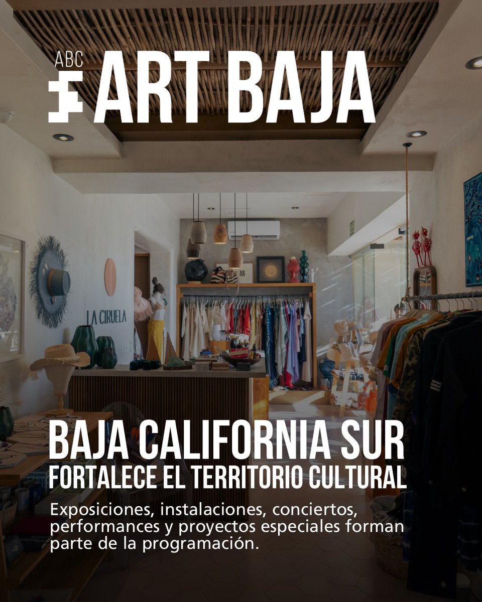 ABCARTBAJA's tweet photo. Guarda las fechas de la próxima edición.

🗓️ 10 – 28 de marzo, 2027

#ABCArtBaja #ABC2027

🔗 Mas información: https://t.co/yIcKpXlUwu https://t.co/VJq7WvI1wF