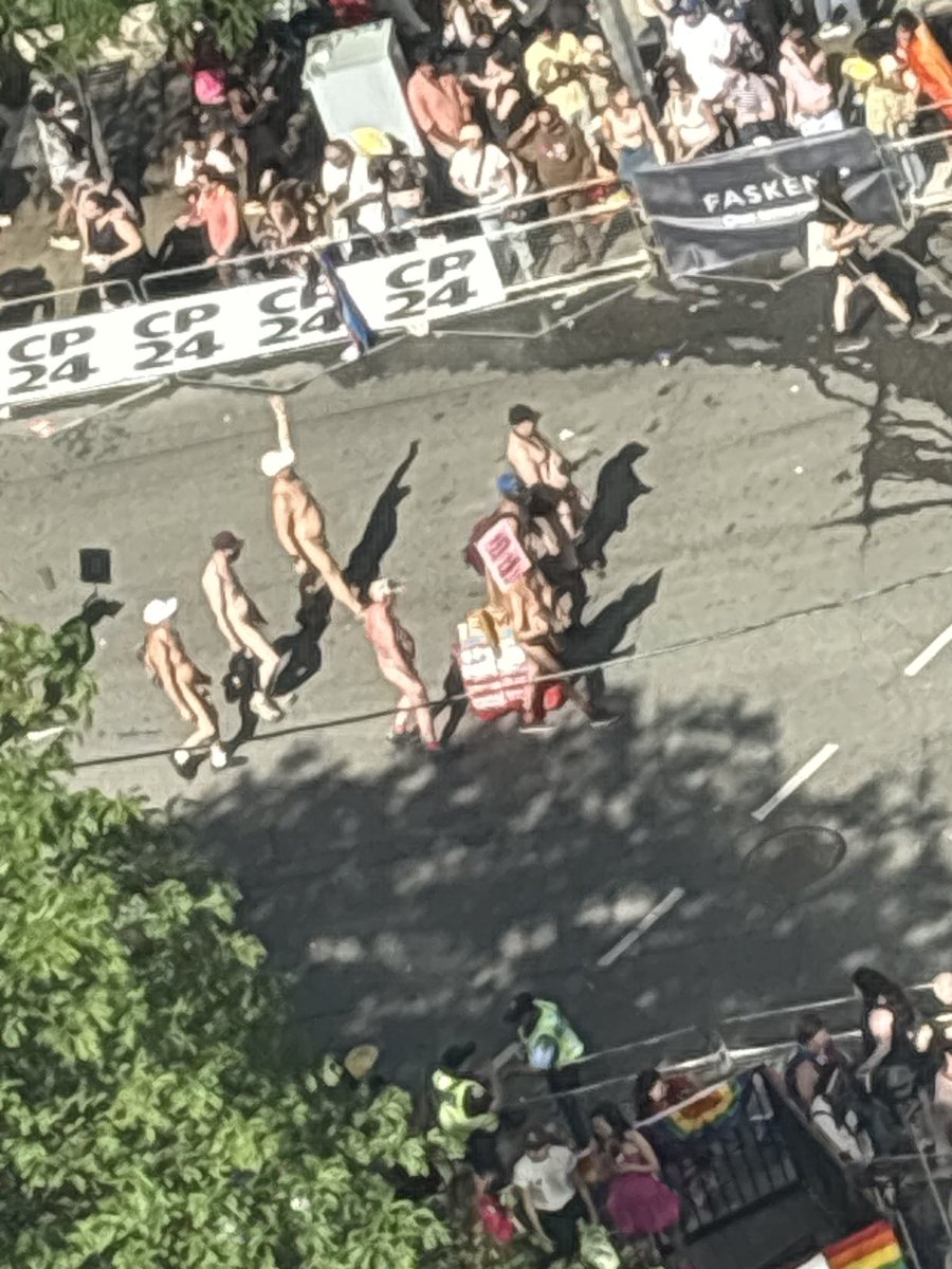 uberbobby_b's tweet photo. @l3v1at4an She let naked men walk the street in the pride parade. This would’ve illegal on any other day but the police and chow allowed it. There were families and kids present. What’s wrong with her? https://t.co/mVjkq4vI34