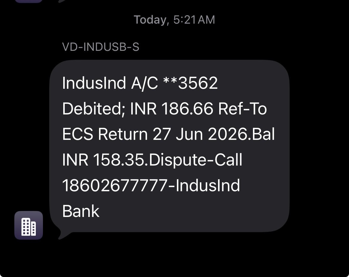 MyNameisSVS's tweet photo. @MyIndusIndBank @MyIndusIndBank is your bank serious yet ? Even after you confirming on the email my ECS still not deactivated and my amount is still getting debited . I want all my amount refunded or else will take this up legally enough is enough screenshots of IndusInd bank confirmation &amp; sms https://t.co/5s1pqS30J0