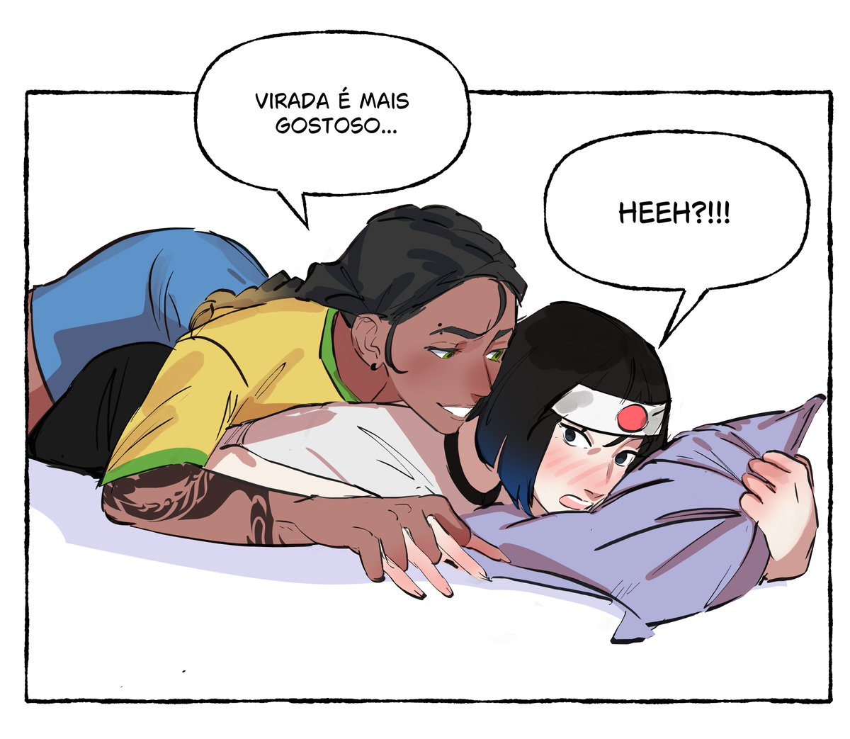 EmmyzArt's tweet photo. Brasil x Japão no mata mata #wlw https://t.co/kDQJeVju0i