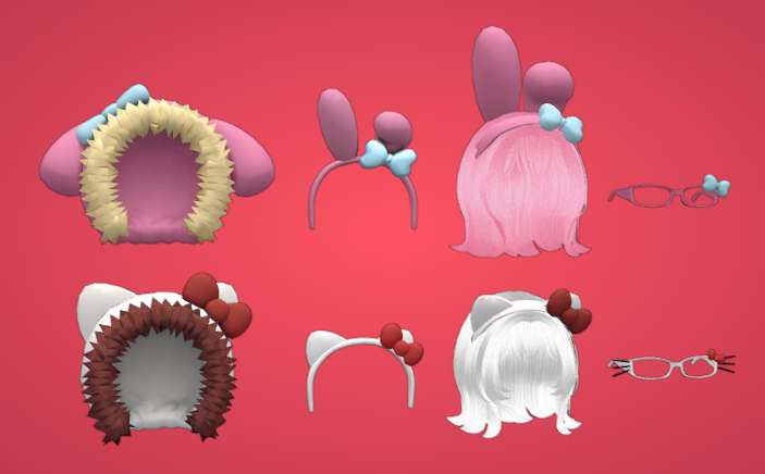 tsucontact's tweet photo. Ugcs Sanrio 👀 - #Roblox #robloxdev #Sanrio #HelloKitty #MyMelody 

My group ! :   https://t.co/OGsKHL7vfa https://t.co/VO6LCmiiRw