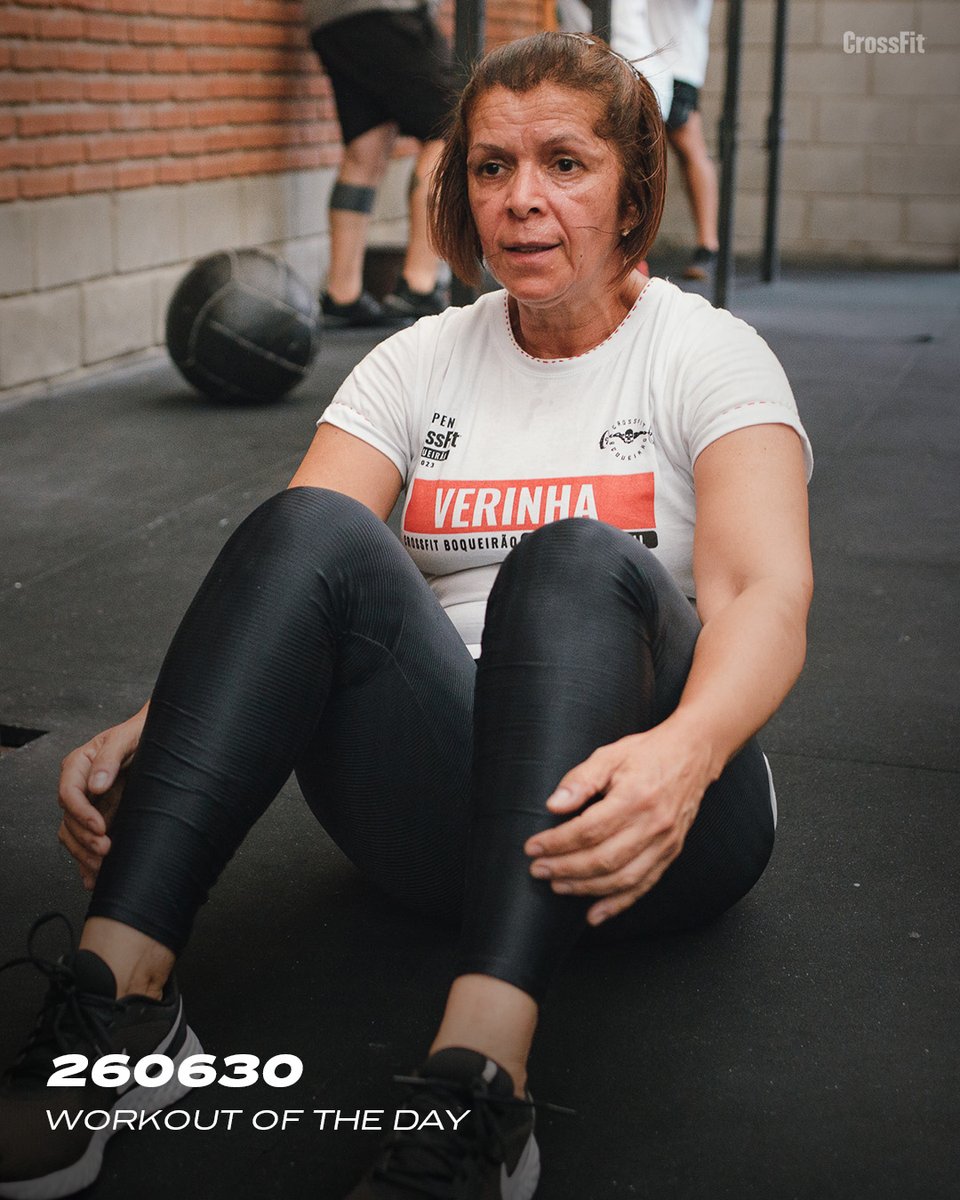 CrossFit's tweet photo. Workout of the Day
Tuesday 260630

Michael

3 rounds for time of:
800-meter run
50 GHD back extensions
50 sit-ups

Compare to 240318.

Post time to comments.

📍Joy Silva at CrossFit Boqueirao in Santos, Brazil

#CrossFit #WorkoutoftheDay https://t.co/rHM4WFWT3l