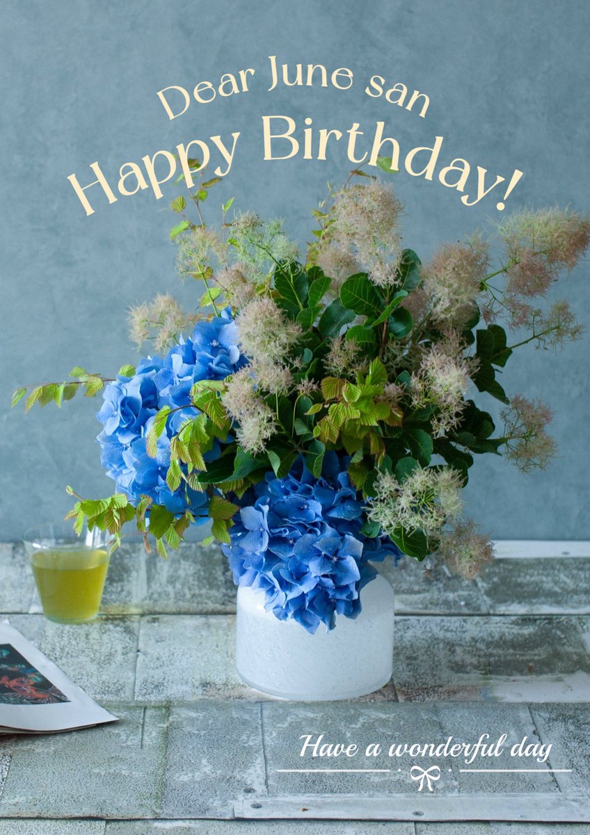 Funatti_'s tweet photo. @June26150763477 Juneさん、お誕生日おめでとうございます🎂✨ 今年も佳きHikki lifeを………💙 https://t.co/jKvWbvc1bI