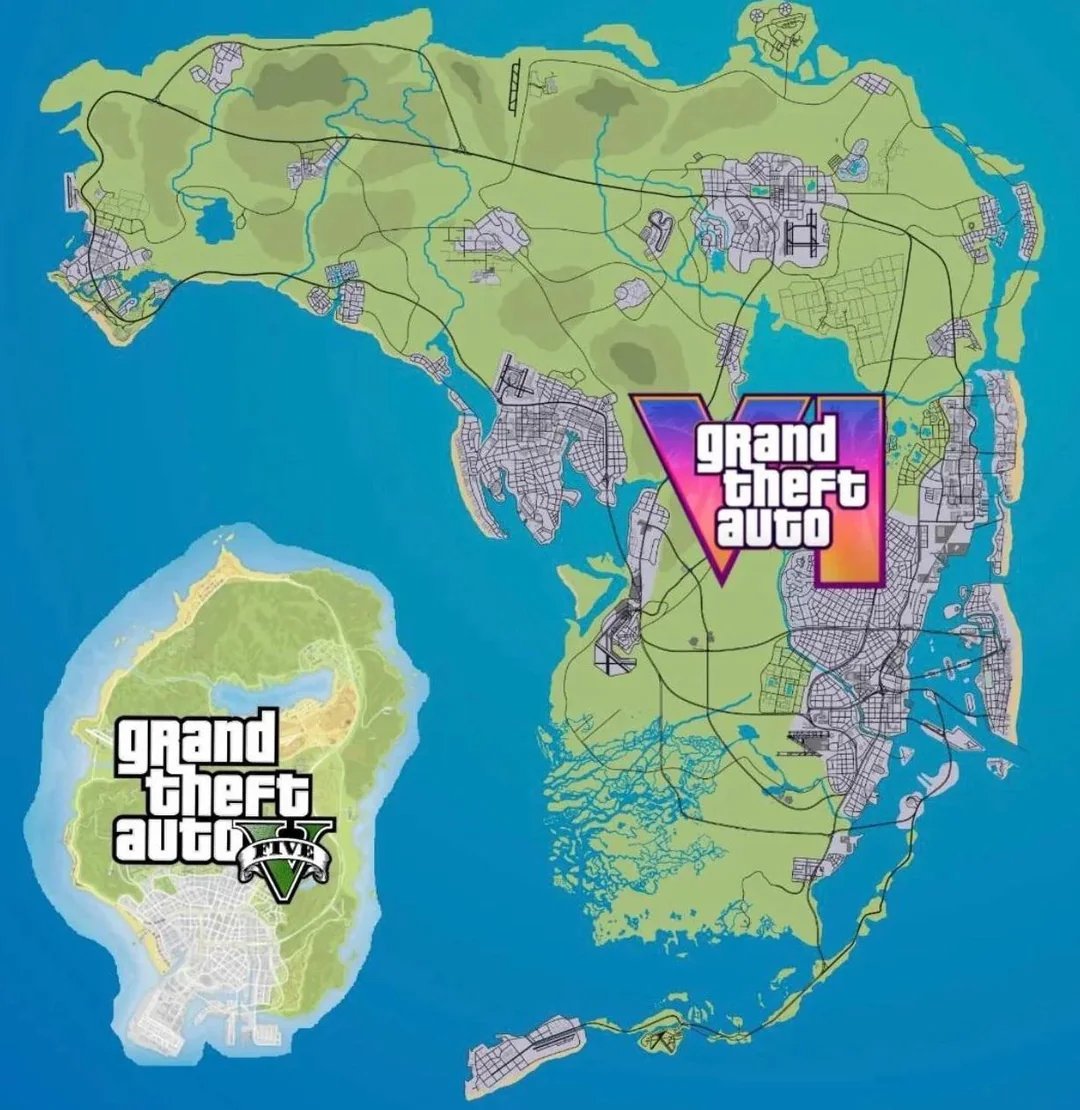 TheGTA6Zone's tweet photo. 🚨If the GTA 6 map is this big, we are so so back...

Please Rockstar 👀 https://t.co/7ExpJPnbLU