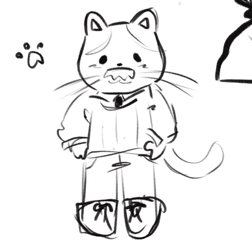 knittedcalico's tweet photo. sketch of lars as a calico critter
I’m so fucking overstimulated rn https://t.co/0355oecRyc