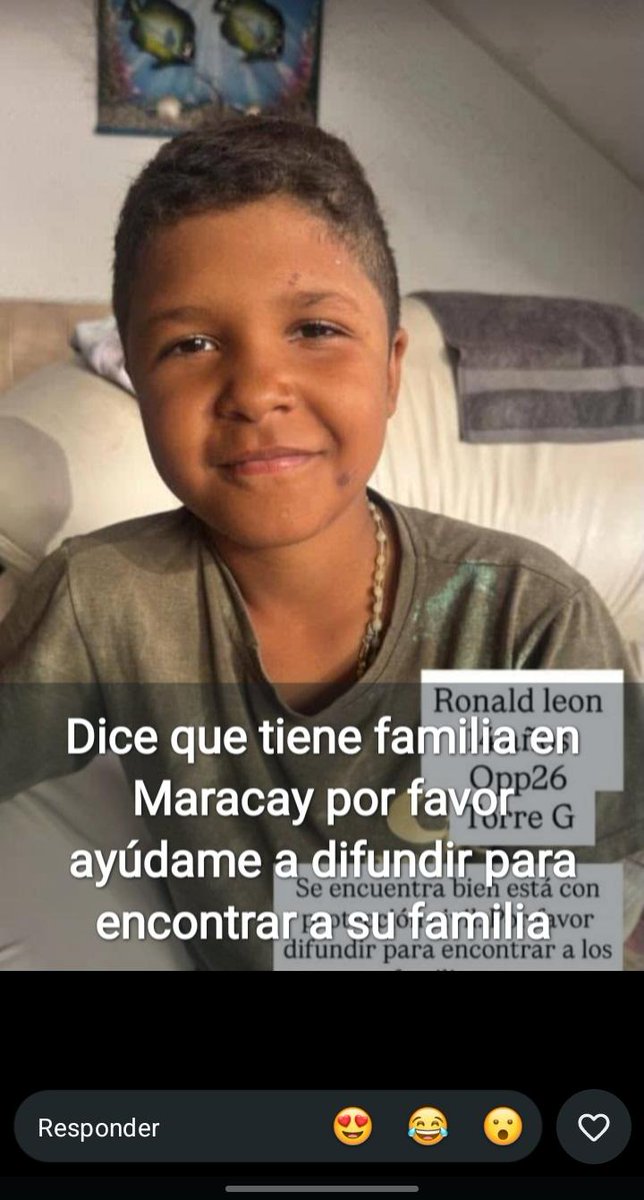 Graciel83908146's tweet photo. #BuscaAsuFamilia #RescueOperation #kidsAtRisk #SOSPorVenezuela #SOSVzls #Maracay @_Provea @AlbertoRodNews @iamCARITAS @UNICEF @usembassyve https://t.co/Dv0MkJ1leL