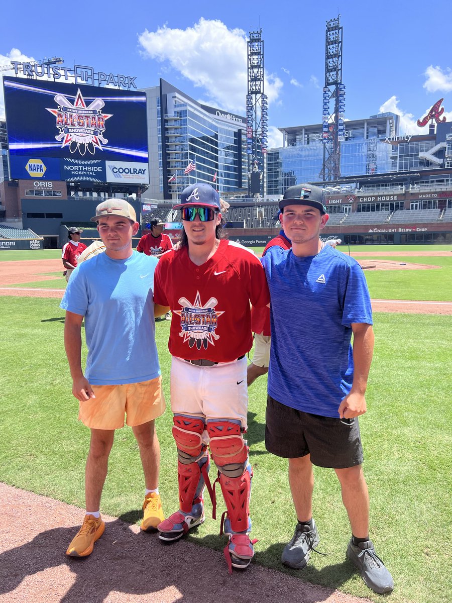 BryceBarnoski's tweet photo. Thanks to my family and friends for being there for this special event 

#truistpark #Nativeamericanallstarshowcase https://t.co/4iuTyN3Iy9