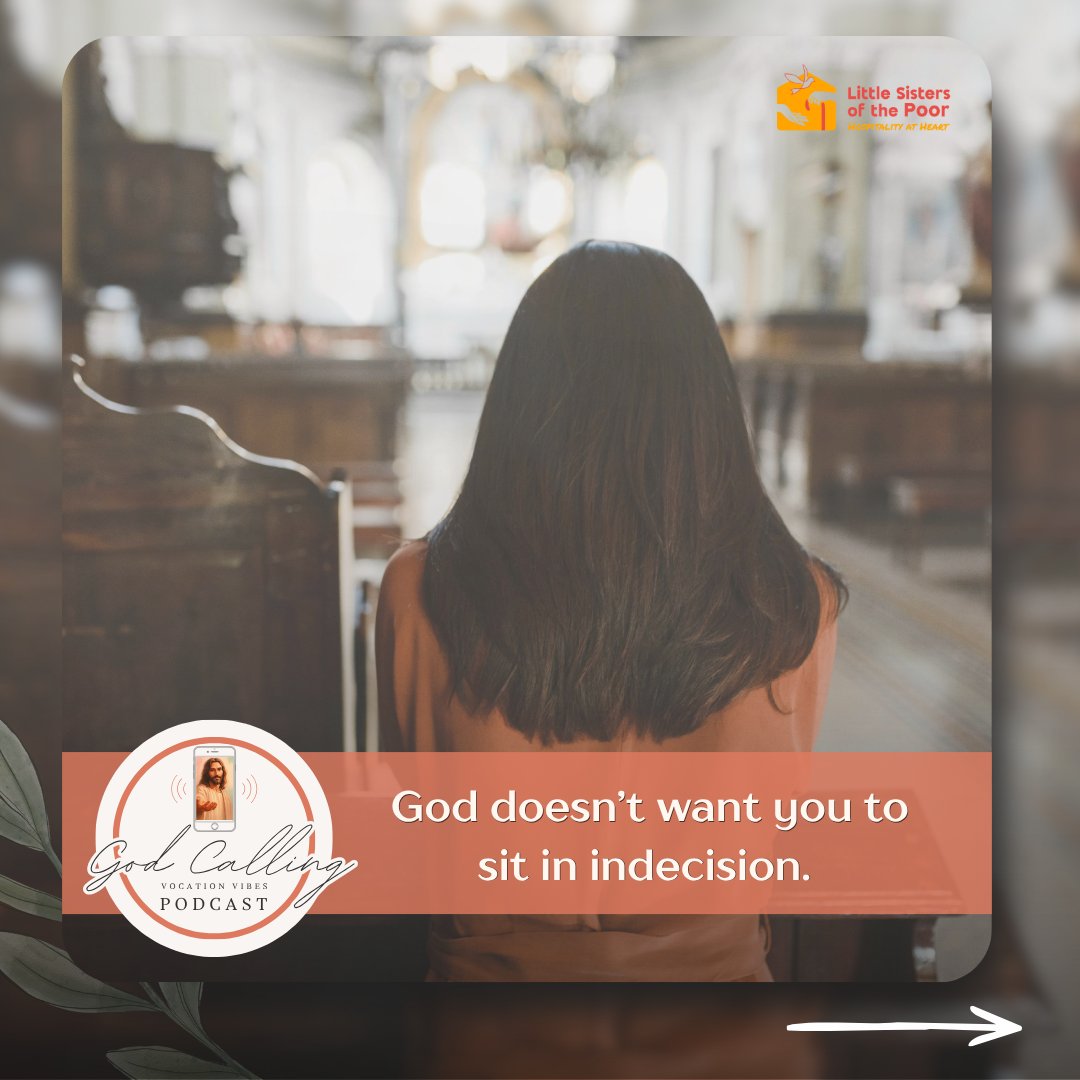 lspusapodcast's tweet photo. You cannot ruin His plans, so take courage and follow Him! 

Contact Sr. Carolyn at lspusapodcast@gmail.com or visit https://t.co/BzsUDNJMRQ to learn more about our vocation.

#LittleSistersOfThePoor #discernment #vocations #religioussisters https://t.co/mkjU3Zdpgw