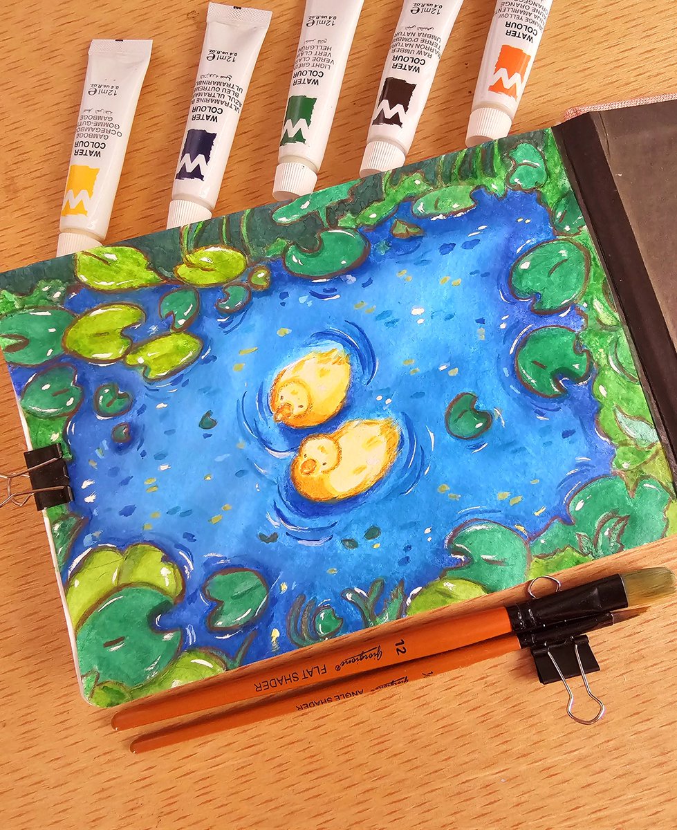 Loo_knight's tweet photo. 🐥🐥💛بطابيط
#watercolor https://t.co/QvYBBWAGmE