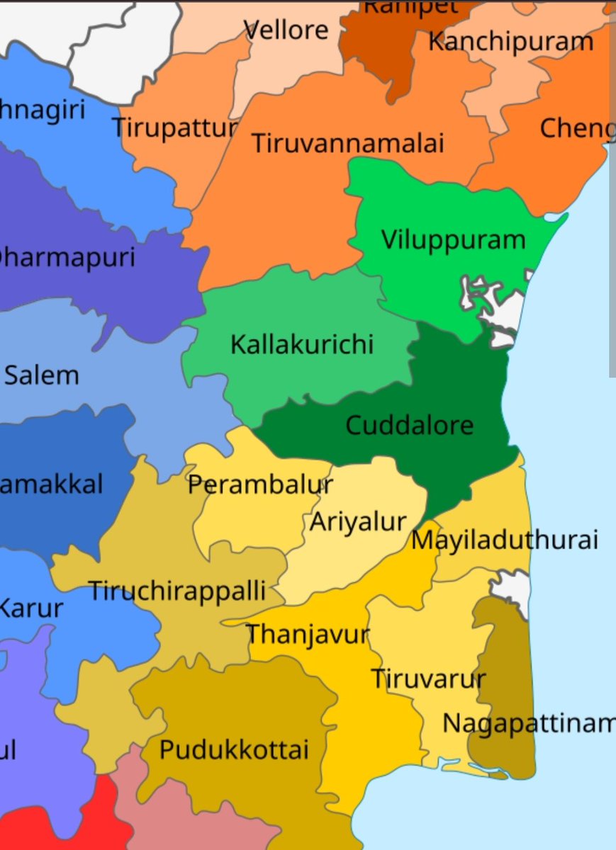 itsmgf's tweet photo. @SJB56856832 Meanwhile கடலூர் மாவட்டம் (7+1):

7 மாவட்டங்கள் மற்றும் புதுச்சேரி (பாண்டி) மாநில எல்லைகளை தொட்டு நிற்கிறது.

1. மயிலாடுதுறை
2. தஞ்சாவூர்
3. அரியலூர்
4. பெரம்பலூர்
5. சேலம்
6. கள்ளக்குறிச்சி
7. விழுப்புரம்
8. பாண்டிச்சேரி மாநிலம். https://t.co/y10BaYqrvu