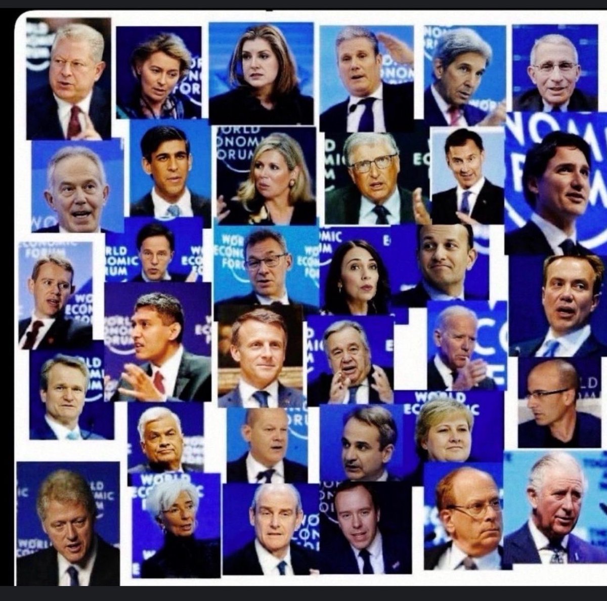 JayGenXer's tweet photo. I’m SURE it’s all just coincidentally 

All the world leaders
All met up in Davos

All made the exact same errors

✅ Open borders
✅ COVID
✅ Vax mandates 
✅ Digital ID
✅ CBDC
✅ Green energy
✅ Trans
ETC..

All at the exact same time
All in the exact same manner

I’m SURE it’s just coincidentally 🤔