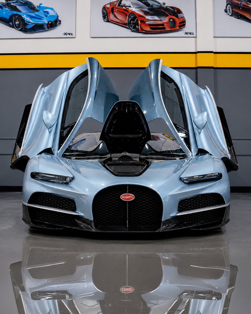 duPontREGISTRY's tweet photo. Tier 1 Autohaus has completed one of the most exclusive paint protection projects in the automotive world, applying a full-body XPEL paint protection film to the world's first Bugatti Tourbillon. Commissioned directly by Bugatti, the launch-spec hypercar received a meticulous installation to preserve its flawless finish as it continues its global debut tour.

Before installation, the Tourbillon underwent an extensive decontamination and paint preparation process to ensure every surface was ready for XPEL Ultimate Plus, a virtually invisible paint protection film designed to defend against rock chips, road debris, and everyday wear. The hydrophobic film also carries a 10-year warranty against yellowing, peeling, and cracking, offering long-term protection for one of the world's most valuable new hypercars.

With its naturally aspirated 8.3-liter V16 hybrid powertrain producing 1,800 horsepower, the Bugatti Tourbillon represents the next chapter of Bugatti performance. Ensuring the very first example remains in pristine condition highlights the growing importance of advanced paint protection solutions as modern hypercars continue to be driven, displayed, and transported around the world.

Learn more: https://t.co/GOlwLaYwGu