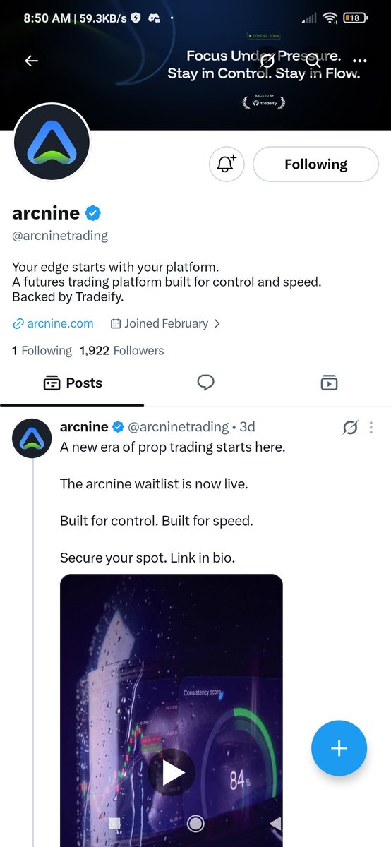 th_e_on_e's tweet photo. @BrettSimba @Tradeify @arcninetrading Looking Great https://t.co/O6oFS6uyvp
