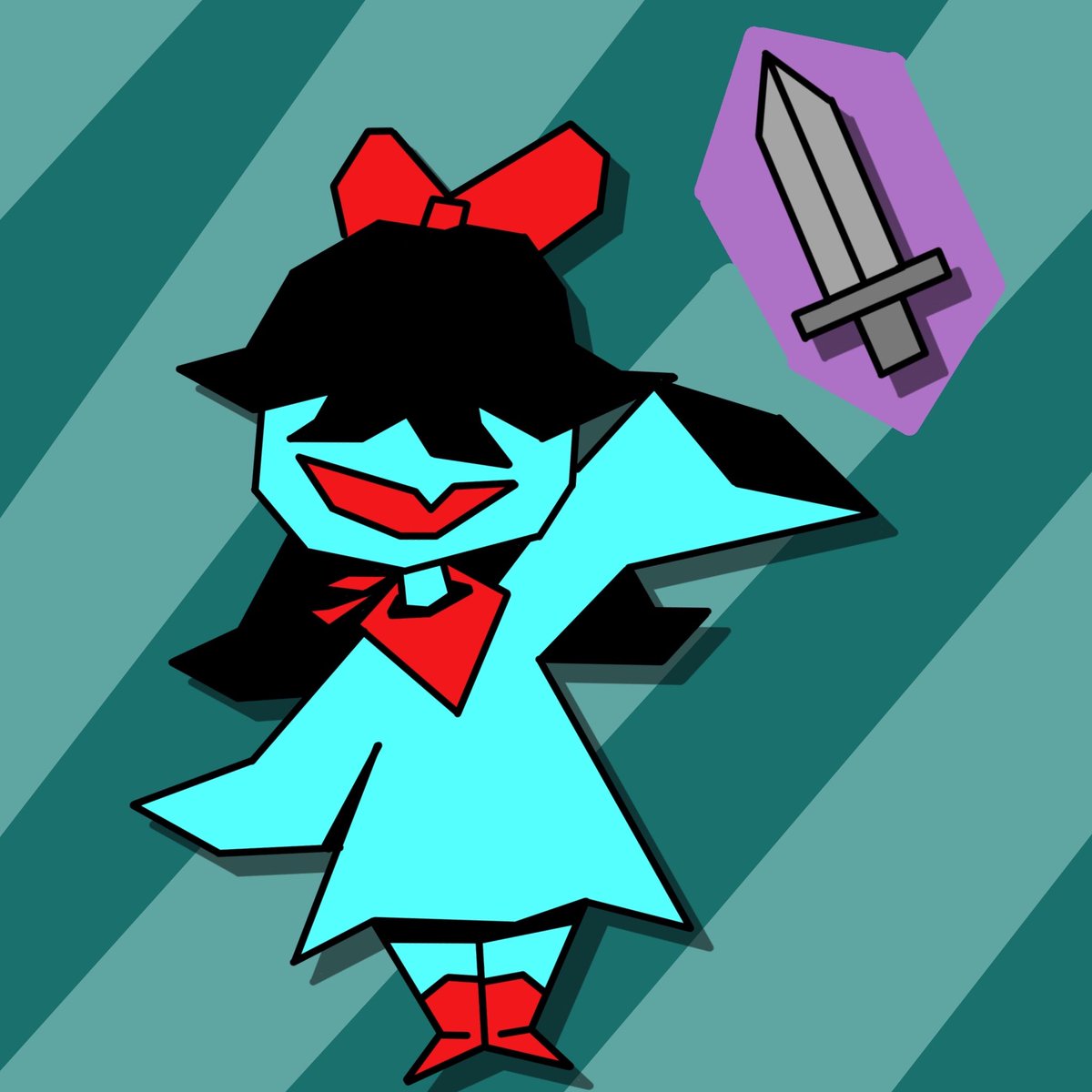 Dat1Nedyak's tweet photo. And a silly, silly, silly girl! #deltarune #deltarunefanart https://t.co/BmjHrd0AF1