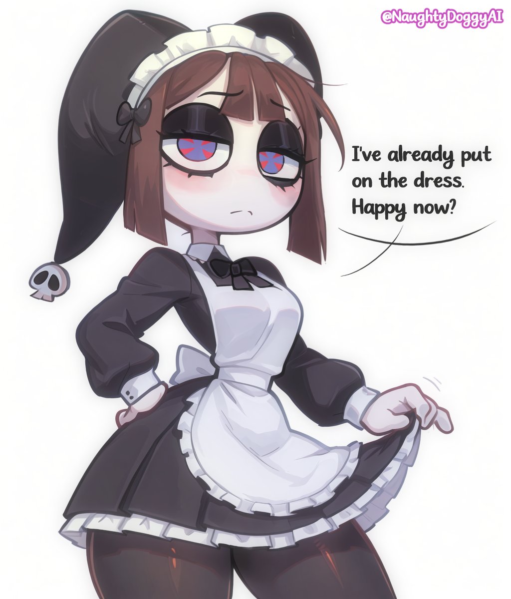 naughtydoggyAI's tweet photo. Goth Pomni at your service! https://t.co/6Y3JLokaGq