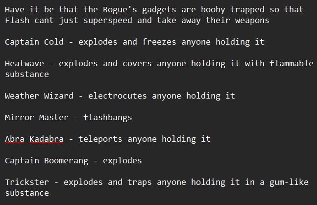 SecretScrapV2's tweet photo. Concept/Tip for anyone writing their own Flash lore
#DC #DCComics #DC_Comics #TheFlash #The_Flash #Flash https://t.co/kb2HP5h5ws