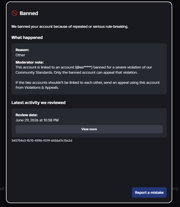 im2ndcloudy17's tweet photo. Okay @Roblox, this is getting out of hand. My friend just got her account terminated because of the enforcement bans today. She's had the account since 2018 and has spent thousands of robux. She has no clue what account that is, and has done nothing wrong to deserve a permanent- https://t.co/3pFXMsWp6s