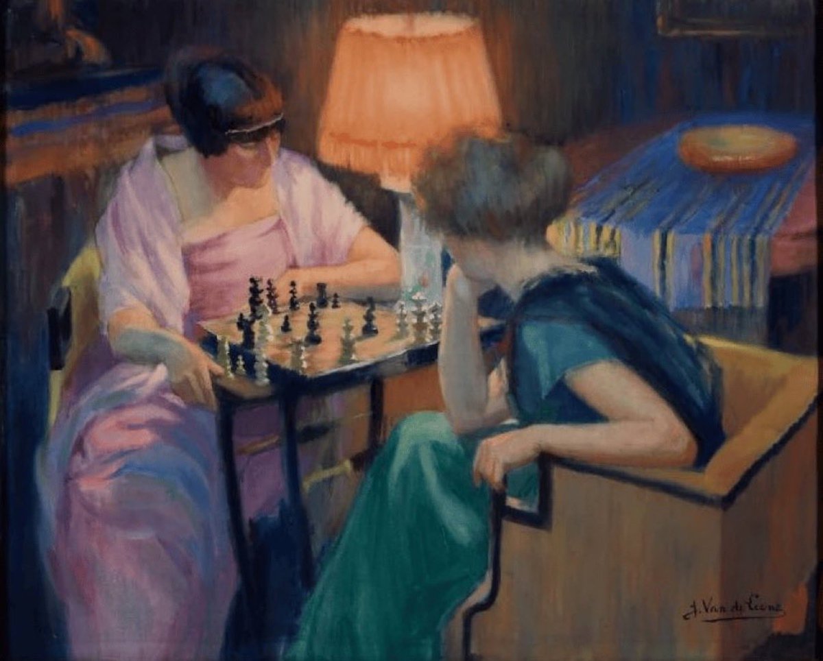 kibitzingpatzer's tweet photo. #chessart
The Chess Game - Jules van de Leene https://t.co/WT6W9CkXJa