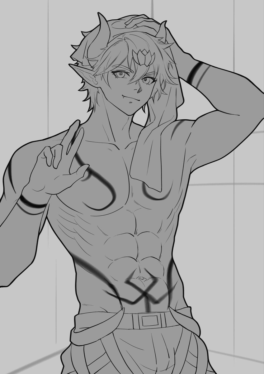 supedeakora's tweet photo. 草稿 （btw姿势有参考）
#dreadlordascension #cervius #yaoi #BL https://t.co/ASrpDaG6o3