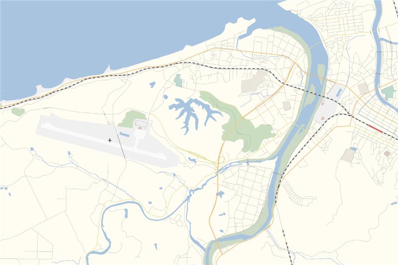 geotofficial's tweet photo. 【#地理好きさんへの挑戦状 583】
ここはどこの地図でしょう？

本日開港日！
「#空港マップ」だけで日本の地域（空港✈）を当ててください。皆様のご挑戦をお待ちしております！ https://t.co/voDPAZmqVW