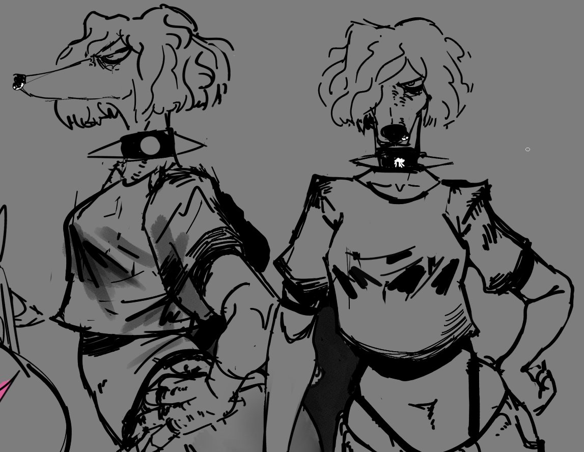 SmashMeat's tweet photo. Gothy snoot dog https://t.co/qcYbazM3RJ