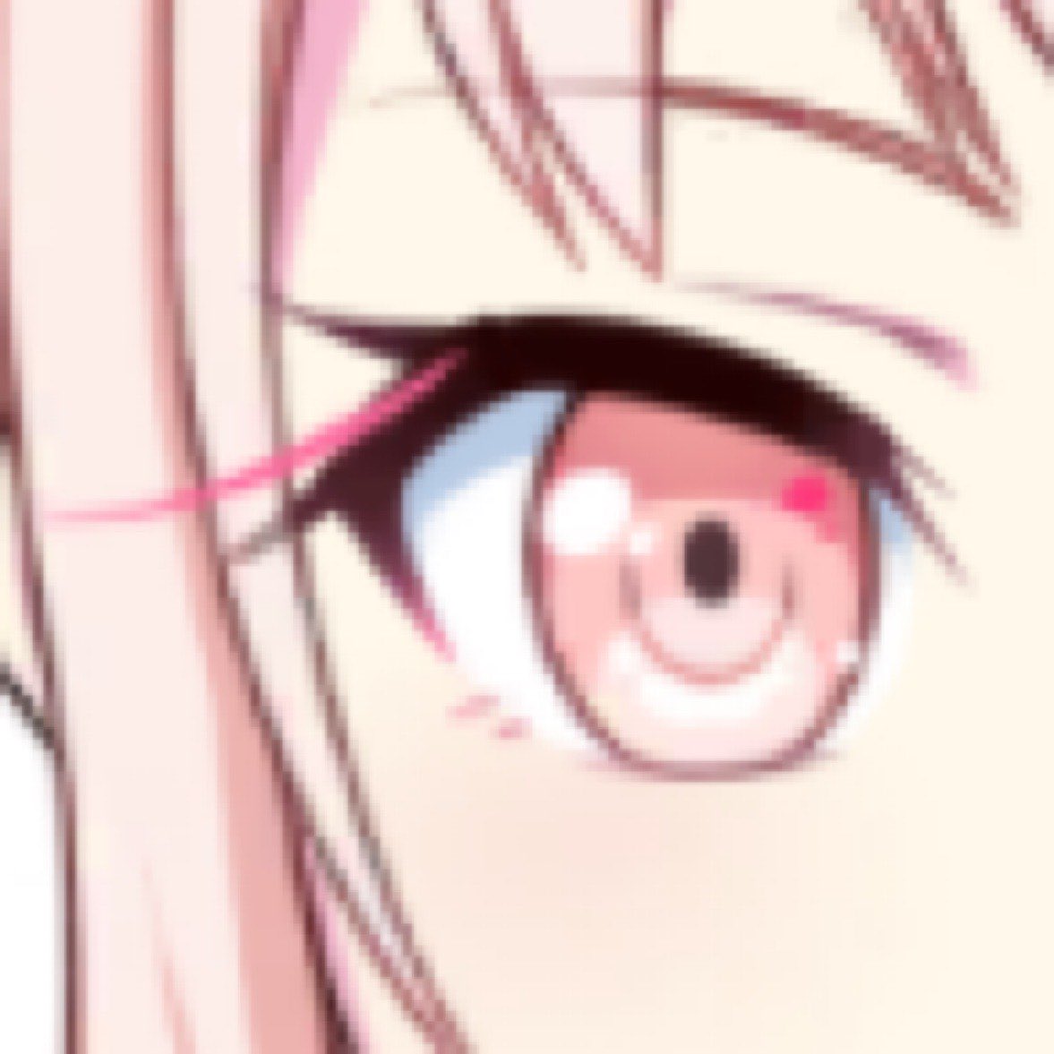 dearmymizu's tweet photo. mizumom definitely has 3 pink eyelashes https://t.co/EZLeInhf8j