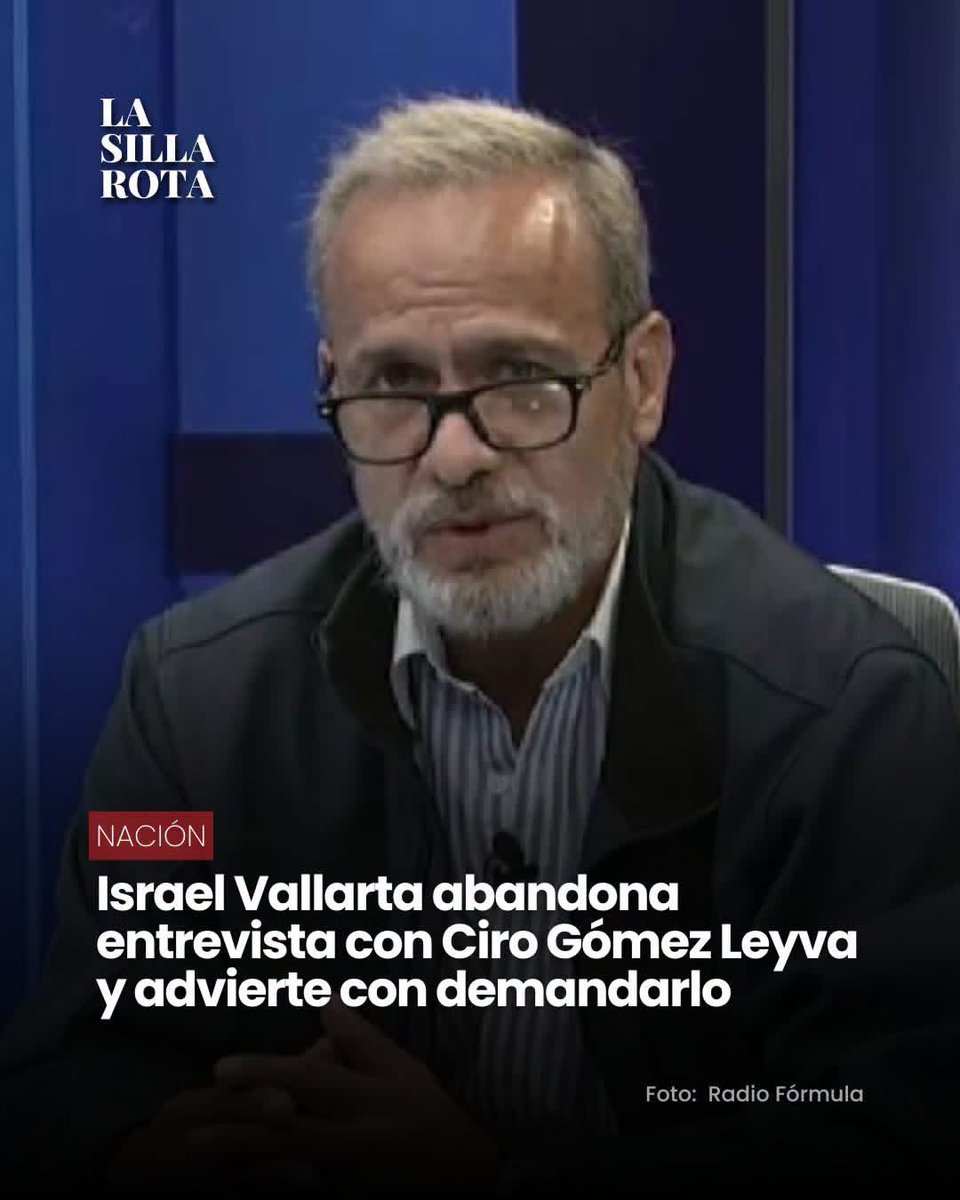 l0rdAlexX's tweet photo. A Israel Vallarta le dieron derecho de réplica en el programa de Ciro Gómez Leyva, pero como no le gustó que lo confrontaran ni que le dijeran secuestrador, agarró sus cosas y se fue todo indignado e incluso amenazó con demandar.

Cumple con todo el perfil para ser de MORENA. https://t.co/61vFAxE1DY