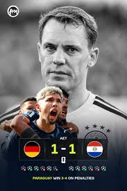 94Hakuna's tweet photo. An unbelievable and heartbreaking end to Germany's 2026 World Cup journey.  

Congratulations to Paraguay 
 🇩🇪💔
Manuel Neuer: Happy retirement 🤧😊
#germany #fifa2026 #deutschland #football #paraguay https://t.co/uWmWLOH43H