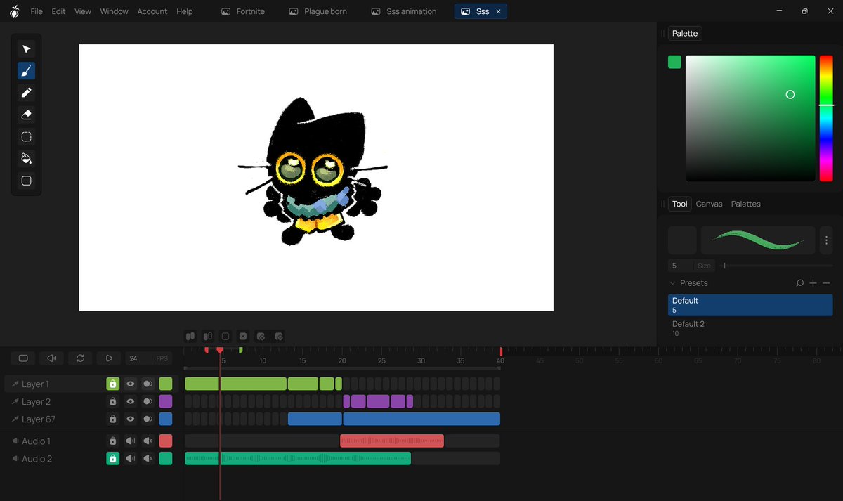 onioonart's tweet photo. Our friend @mgt777art did a test drawing in our pre-alpha app, and now we are officially obsessed with this cat 😭😻

We're building Onioon from scratch, and seeing someone actually create art in it feels unreal

#animation #2danimation #art https://t.co/09lg0h7OrF