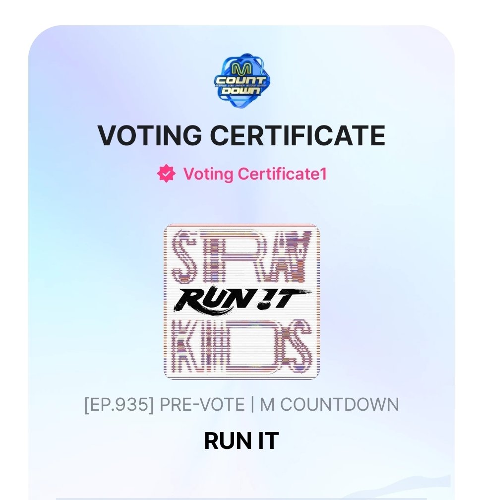 AriCris98's tweet photo. Stays, we have to keep voting for Run it! Let's go! ❤️☯️#straykids #stay https://t.co/QCjxS2BSSY