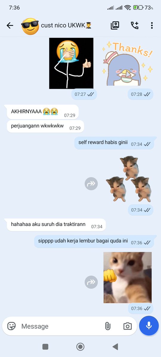 biscyut's tweet photo. AKHIRNYAAA🔥🥳 setelah melewati berapa puluh kali revisi. aku sampai udah dititik hafal nama file + naik turunnya skor turnitin temennya beliau ini😭🤏🏻 https://t.co/HPoOzQnCDA