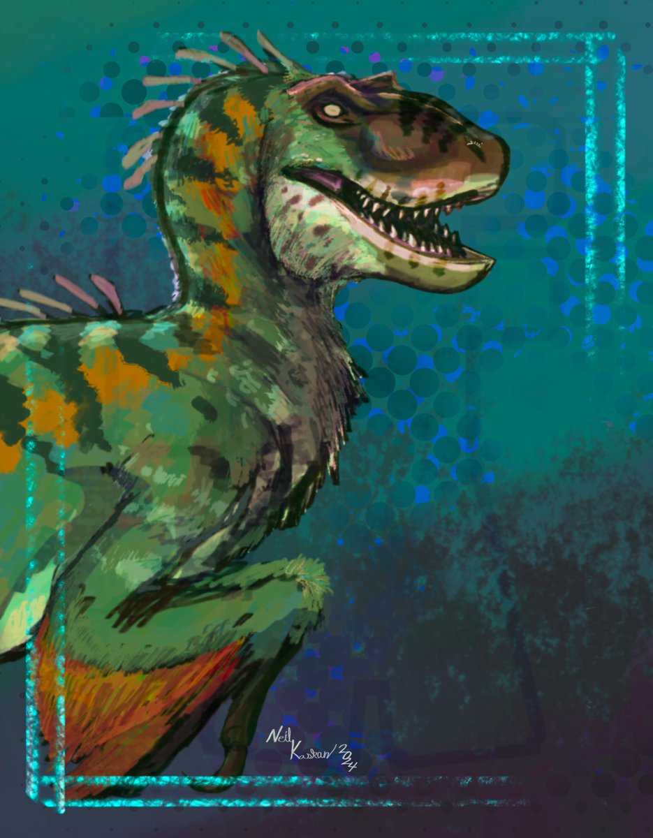 NeilFinnArt's tweet photo. Been seeing tons of  Venatosaurus art in my feed. Have to contribute. https://t.co/UHA4OflAU9