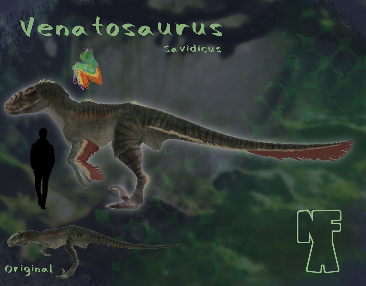 NeilFinnArt's tweet photo. Been seeing tons of  Venatosaurus art in my feed. Have to contribute. https://t.co/UHA4OflAU9