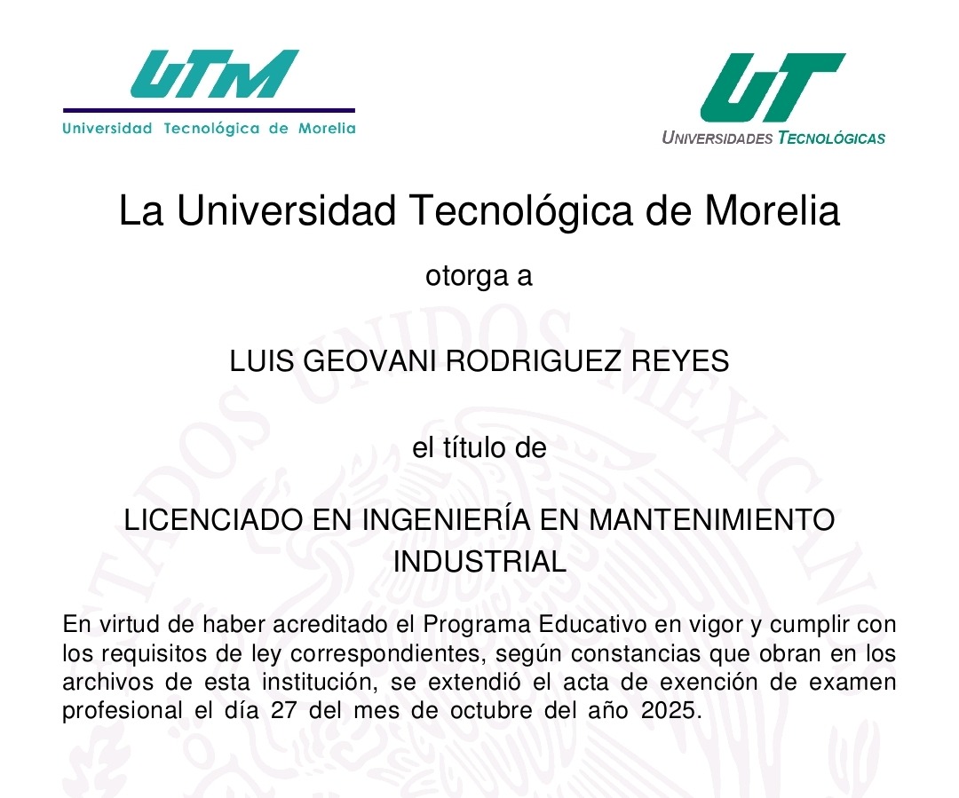 bamxMichoacan's tweet photo. Felicitamos a nuestro compañero Luis Geovani Rodríguez Reyes por concluir su carrera como Ingeniero en Mantenimiento Industrial🎓👏 

15 años de esfuerzo y perseverancia, hoy alcanza una meta que demuestra que nunca es tarde para cumplir un sueño. 

¡Muchas felicidades, Luis!💚 https://t.co/emeSpNVfoS