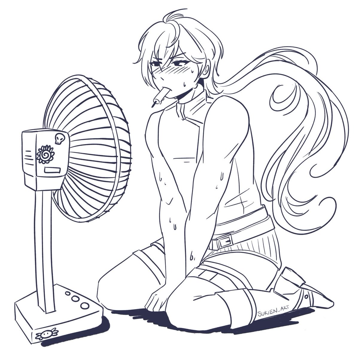 Surien_art's tweet photo. It’s too hot 😭☀️
#adatewithdeath https://t.co/cvtnqD7yMU