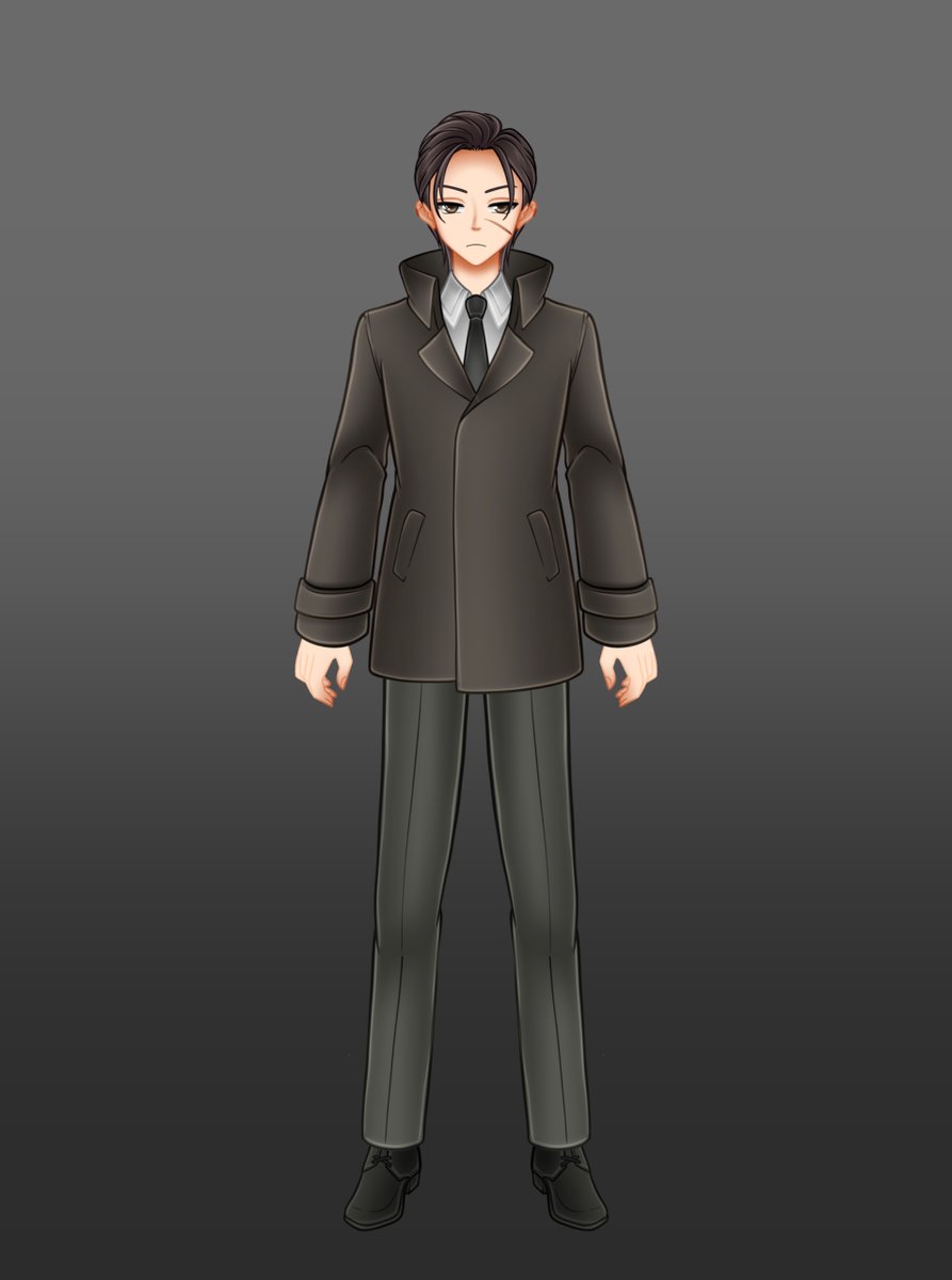 Connie_Ttv's tweet photo. Debut vtuber
From base colour to final  colors this guy is looking even more dangerous now!  That mysterious look, the sharp coat   and that scar  the client's OC is finally shaping up

artist:@Connie_Ttv
client:@vaderwilliam
#vtuber #envtuber #vtuberdebut #pngtuber #commsionopen https://t.co/gUUFV0p573