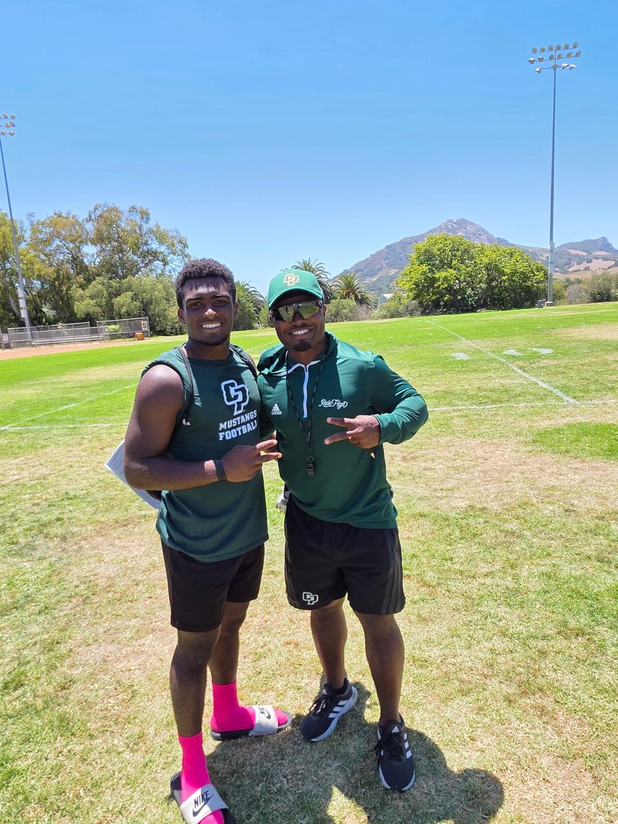 DaytonTrammell3's tweet photo. Had a great time yesterday at @calpolyfootball competing and learning new things. It was great meeting @CoachMHazelwood and @CoachRRouse, can't wait to talk more in the furture. https://t.co/BREKDIXyWf