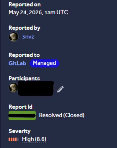 YourFinalSin's tweet photo. First 5-digit bounty! Finally hit that High on GitLab after multiple dupes! 💥💥

Persistence pays off. https://t.co/Vwm79pOXSa