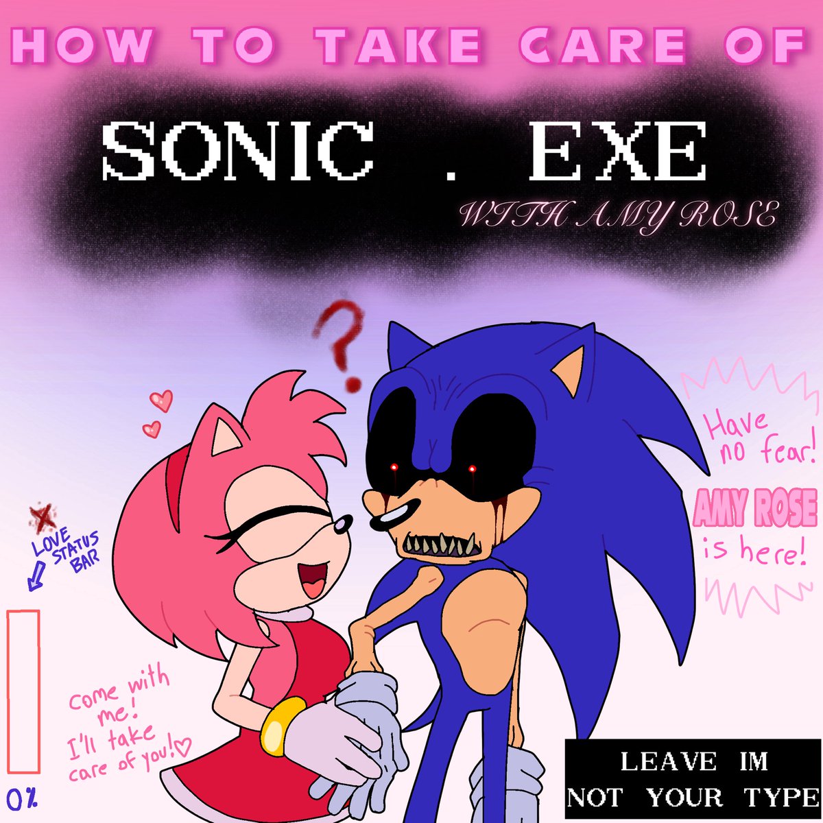 JEMationsT's tweet photo. My redraw of a comic cover i really like featuring Amy and Sonic.EXE

#sonicexe #sonicfanart #takeabreather #playmygame #sonicthehedgehog #amyrose https://t.co/RuhqAqn7Bu