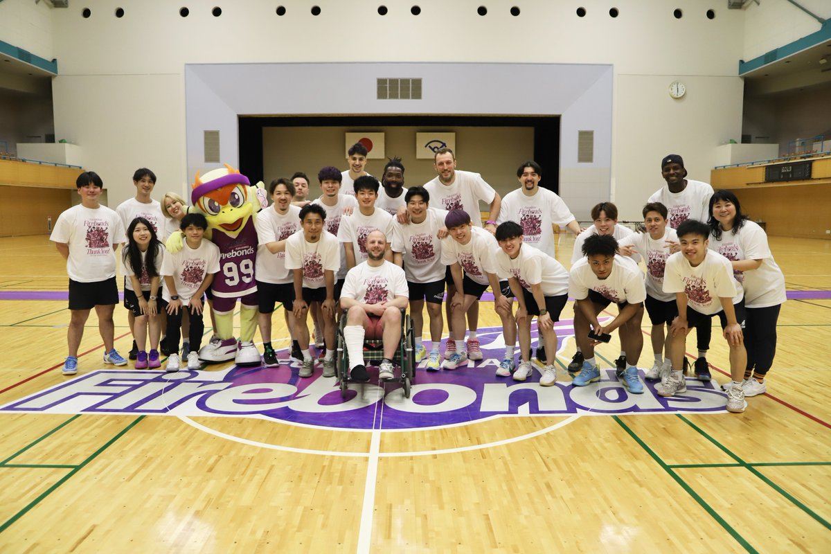 firebonds's tweet photo. THANK YOU 2025-26 SEASON👋💜

#firebonds
#福島ファイヤーボンズ
#Bリーグ
#レイグリッターズ
#ボンズくん https://t.co/yyYWT5mBaG
