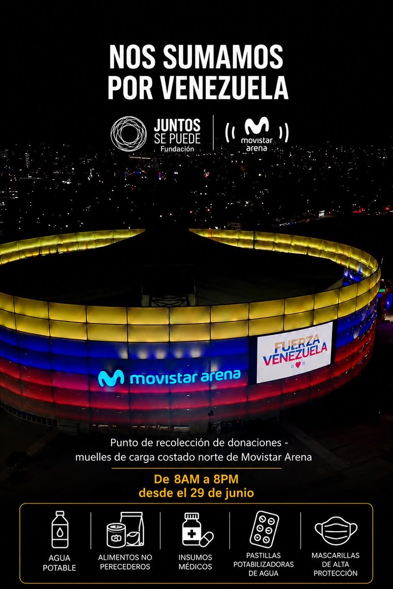 anak14's tweet photo. Gracias @MovistarArenaCo por toda la solidaridad https://t.co/lTEn3T67ww