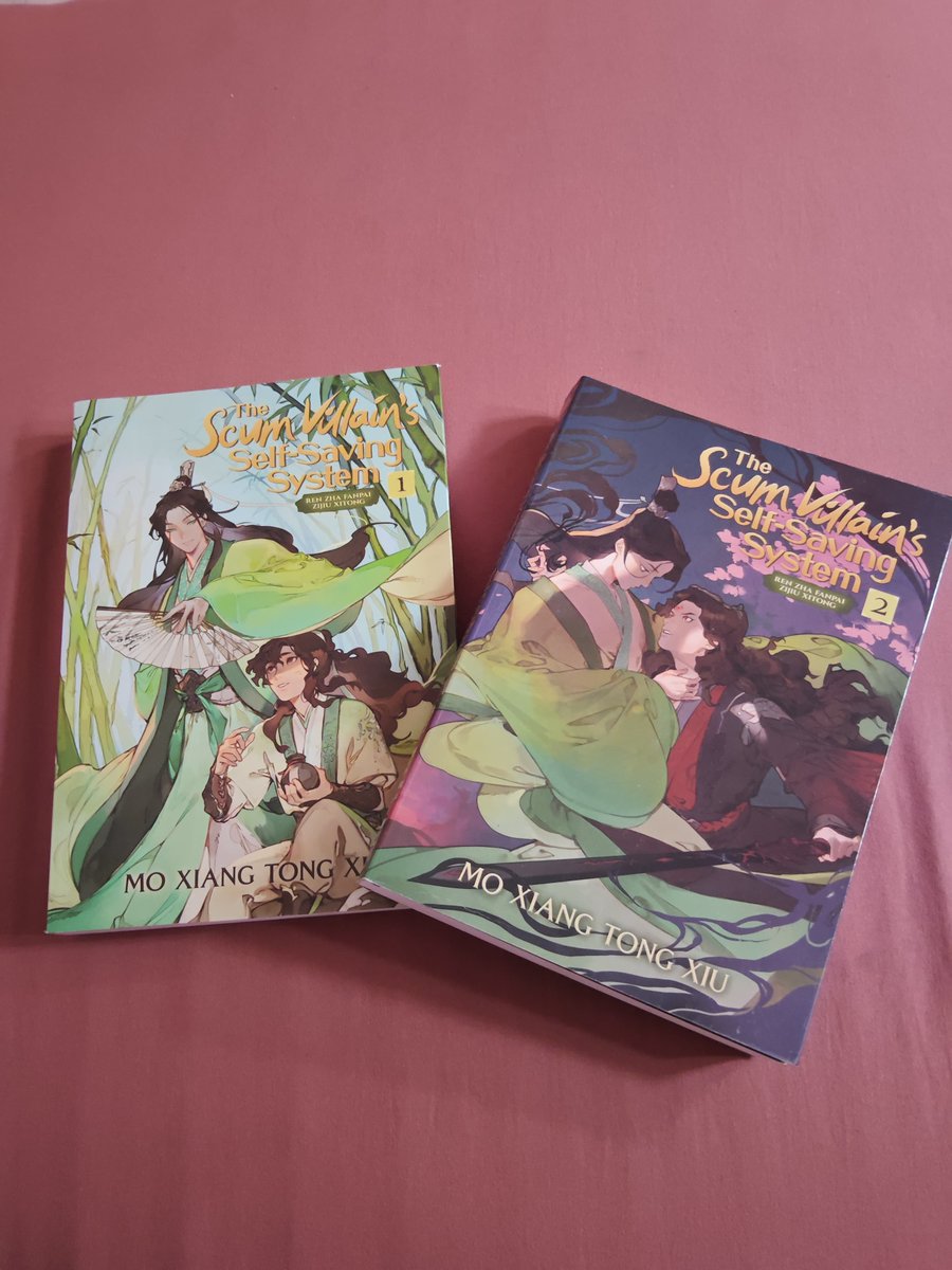 popsxicler's tweet photo. [HELP RT] 
WTS
Preloved Novel SVSSS Vol 1&amp;2, MDZS Vol 1&amp;2
Price : 200k/ea
bisa co 🍊
harga udah termasuk biaya admin 
mau cek kondisi bisa dm https://t.co/SC5FmoFTQM