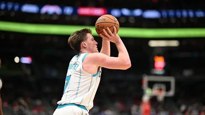 SleeperTWolves's tweet photo. Donte Divincenzo LED the NBA in catch and shoot 3 point attempts last season (496)

Kon Knueppel was second with 493 attempts. 

Lamelo Ball was a HUGE reason Knueppel had the type of season he had. This makes me very excited for what’s to come this season.

Yes Donte will be out but Ant, Jaden and others should thrive from beyond the arc with Lamelo facilitating.