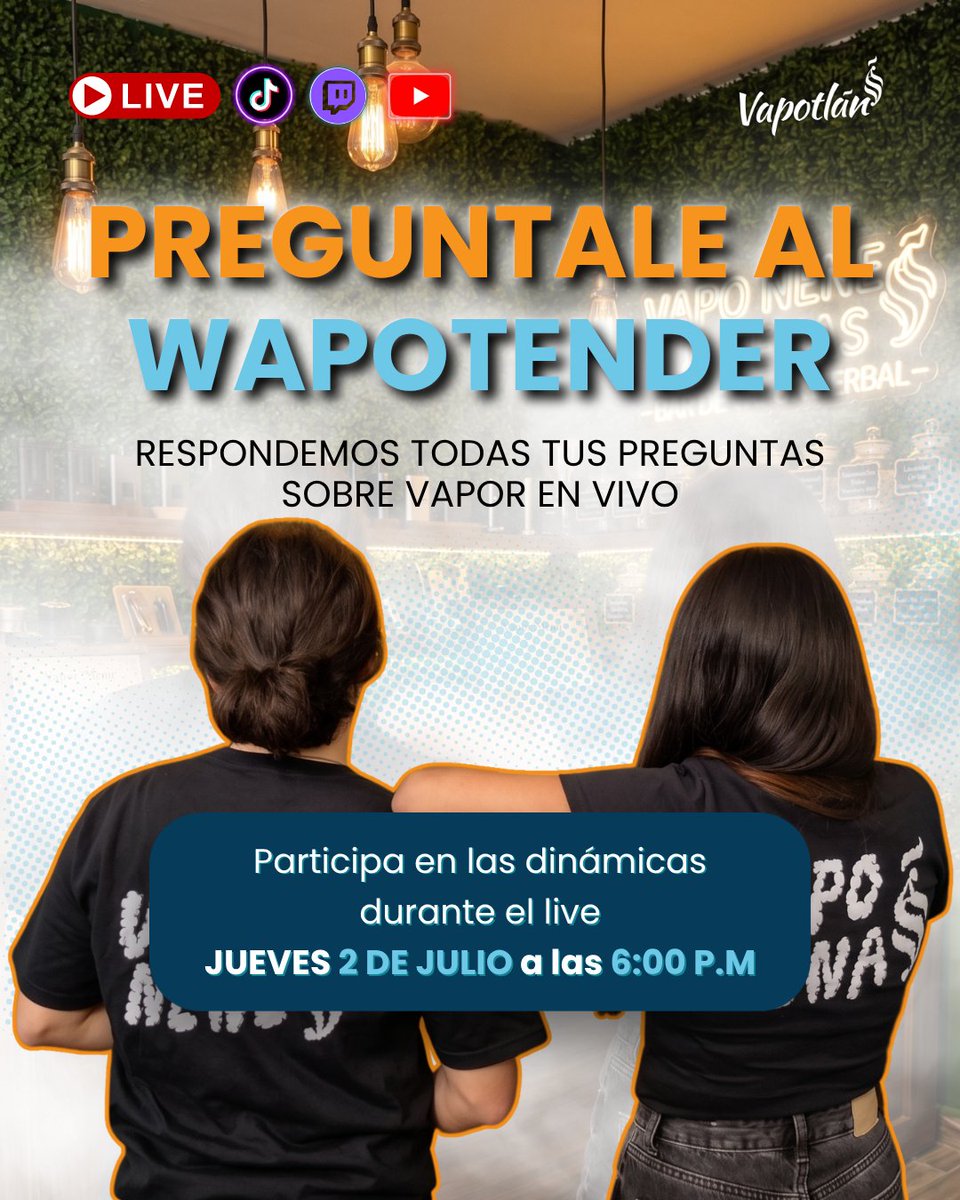 vapotlan's tweet photo. ¿Tienes dudas sobre cómo adquirir en Vapotlán?
Este jueves responderemos todas tus dudas sobre tus vapos favs, así como de nuestro sitio web. 

¡Participa para conseguir descuentos especiales!: https://t.co/0fEaBbuFYS https://t.co/hjsyuAZIxY