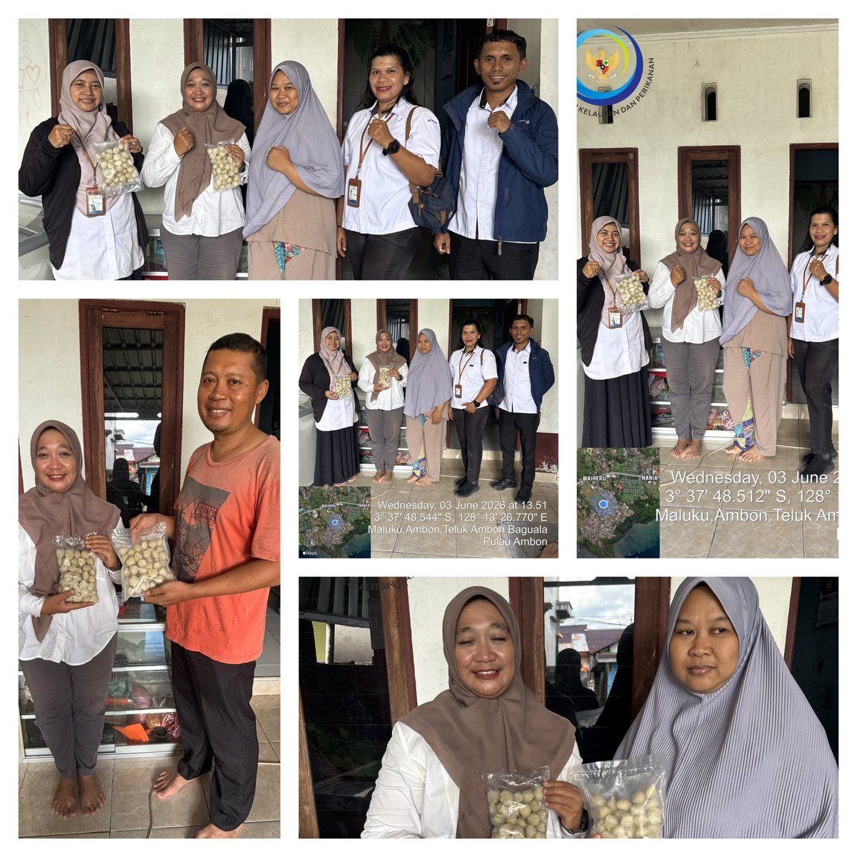 AnethLouhenape2's tweet photo. Kamis  (04/06/2026)Agnetha Louhenapessy,Luhkan Kota Ambon,Penyerahan Sertifikat Halal secara simbolis oleh Kepala BPPP Ambon dan BPJPH Provinsi Maluku kepada Poklahsar Lele 3 Putri dan Sambal Cumi. Juni 2026.
#GiatLuhkanSatminkalAmbon
@bppsdm_bp3ambon
@bppsdm_pusluhkp
@bppsdm_kp https://t.co/QL4FHnabqb