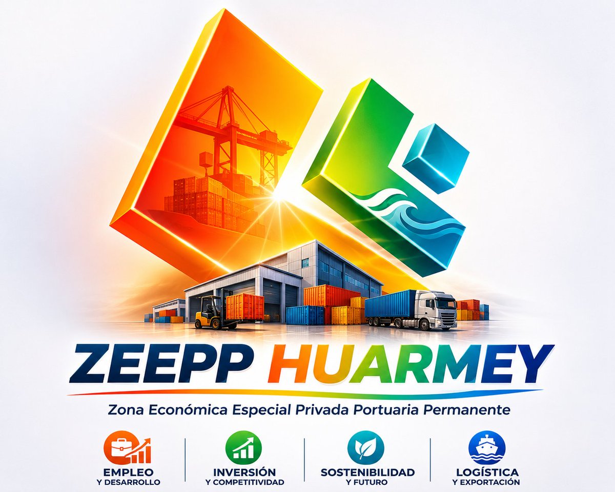 ARJUCCP's tweet photo. 🚢 ZEEPP HUARMEY: El futuro del norte chico ya comenzó 📈📦🌎⚓

La ZEEPP HUARMEY es una visión de desarrollo para el Perú: más inversión, más empleo, más logística y más oportunidades para la región Áncash.

#ZonaFranca #Comercio #Perù
#AlmacenesPremiun #Logistica https://t.co/9oIs2CLsPN